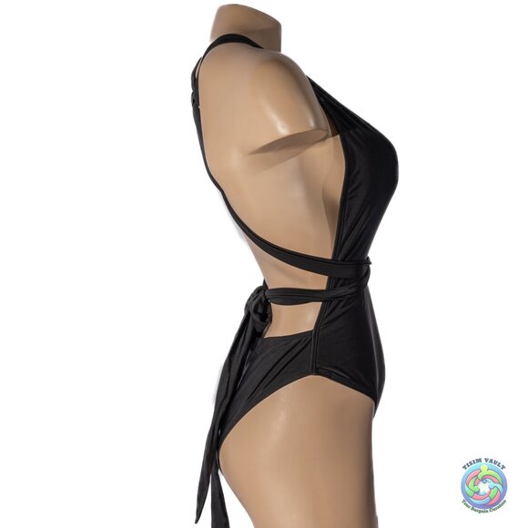 Sports one-piece black bikini - Picture 2 of 7